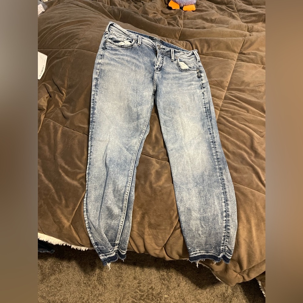 Silver jeans